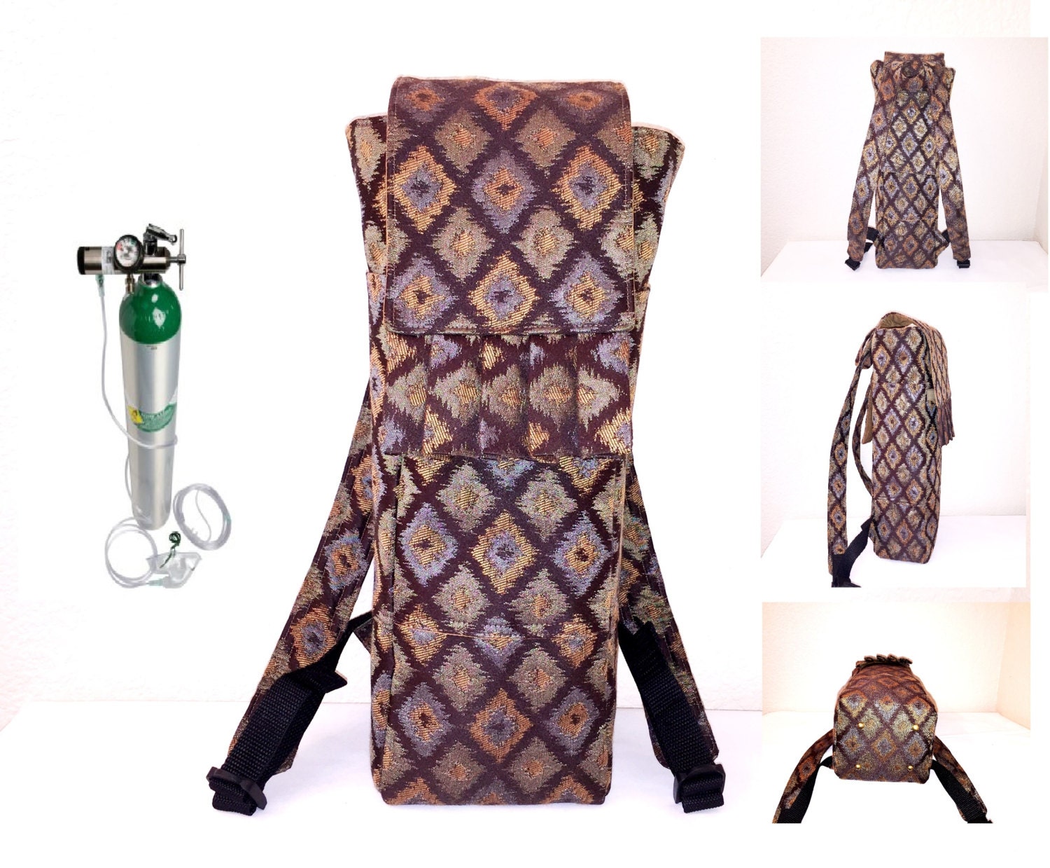 Portable Oxygen Tank Backpack a Custom Made Designer by AmariJade
