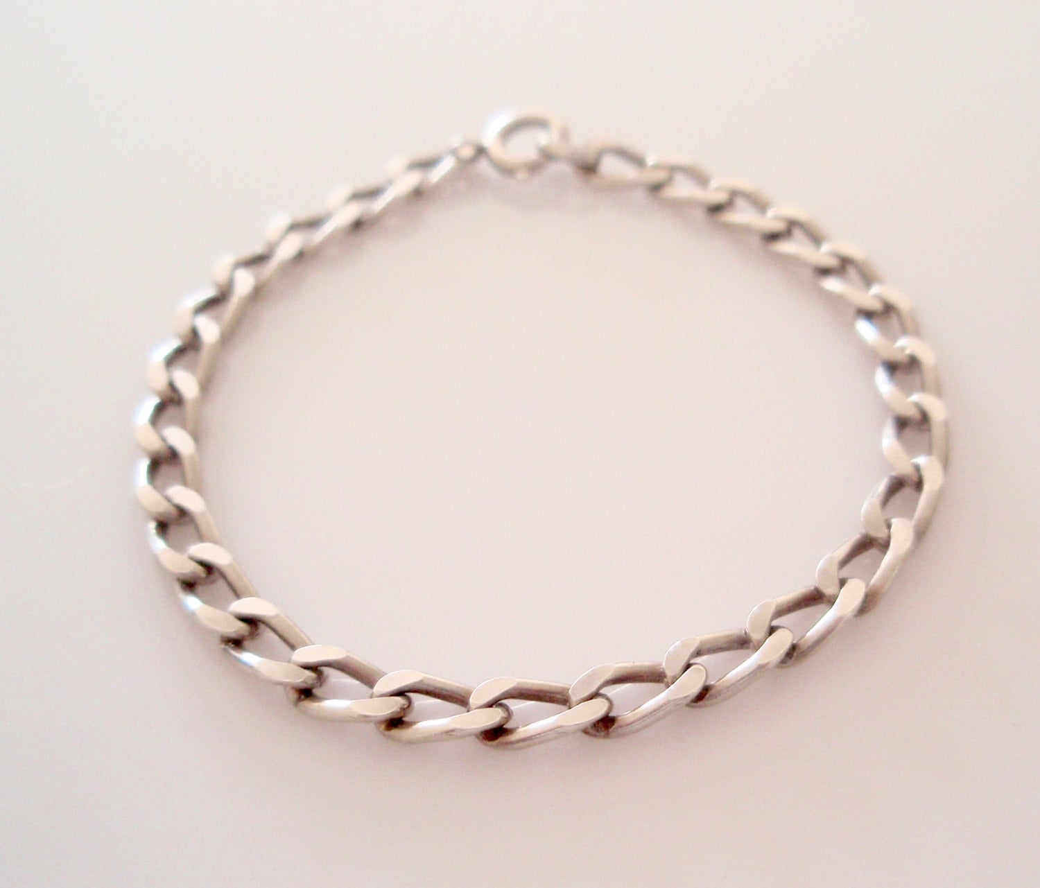 Sterling Silver Blank Charm Bracelet