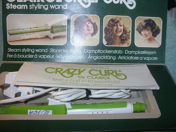 CLAIROL CRAZY CURL vintage hair styling tongs