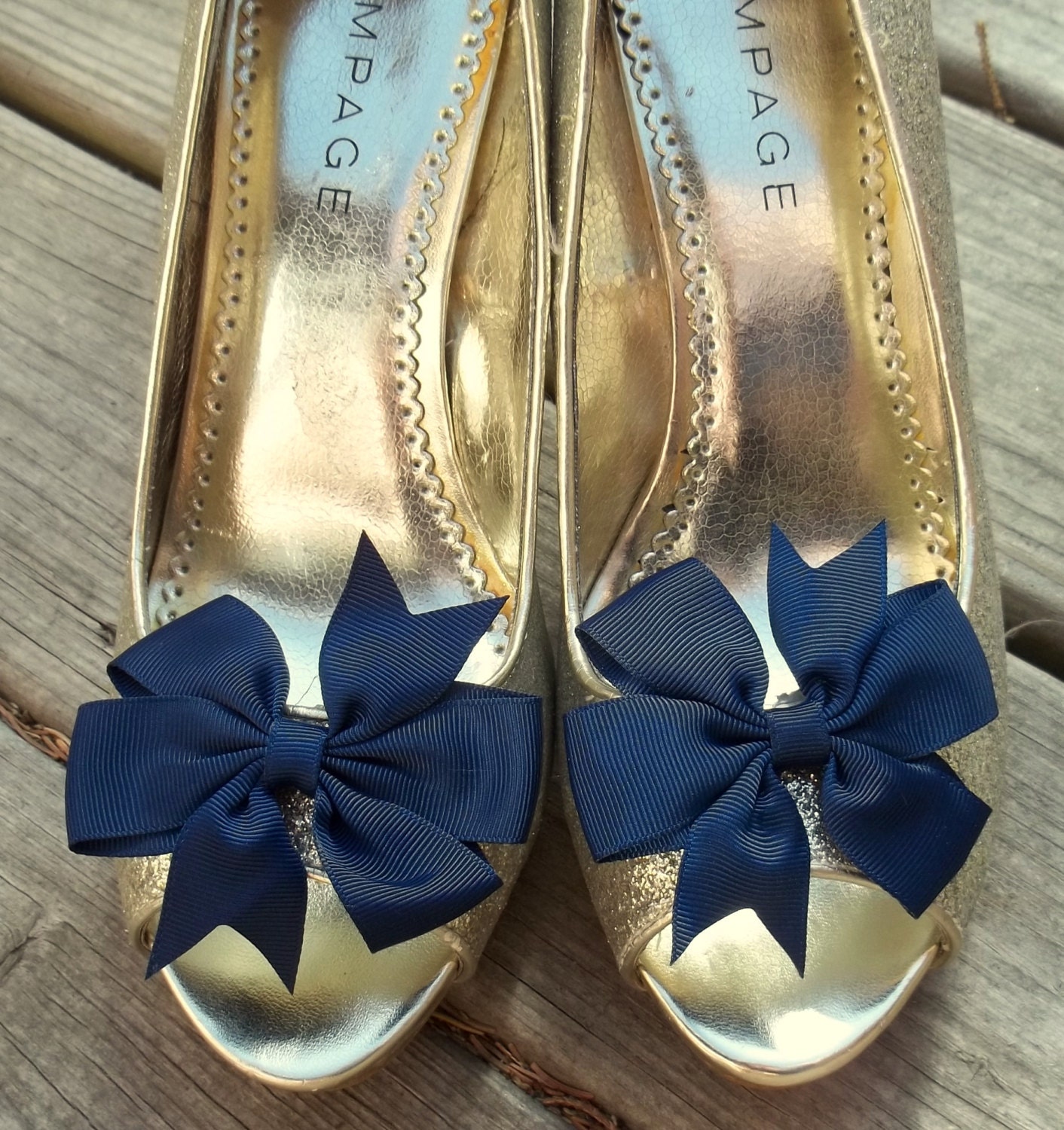 Wedding Shoe Clips Bridal Shoe Clips Grosgrain by ShoeClipsOnly