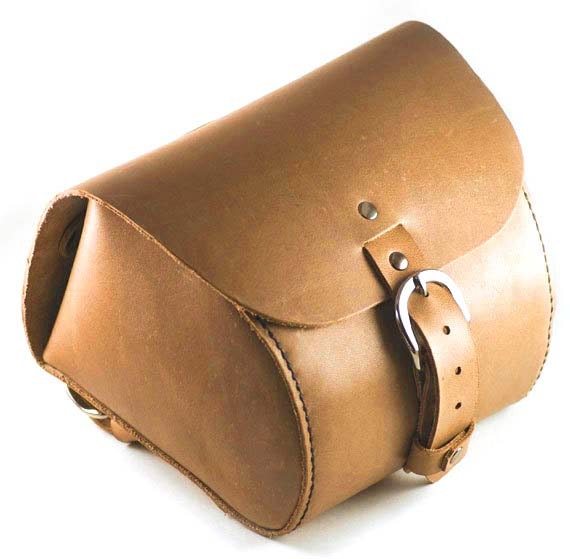 Leather Bicycle Bag Handlebar Bag Seat Bag Saddle by HANDandHIDE