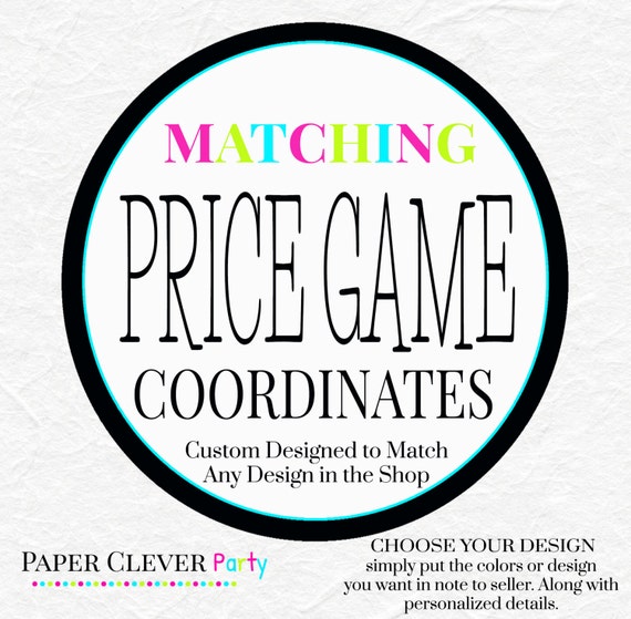 438 New baby shower games price is right 404 Matching Price is Right Baby Shower Games    Custom Activity for Boy   