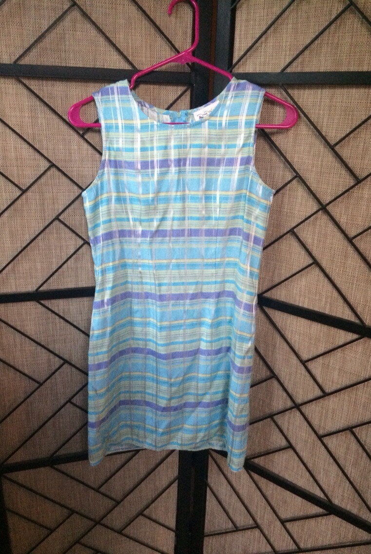 Pastel plaid shift dress Haute Juice