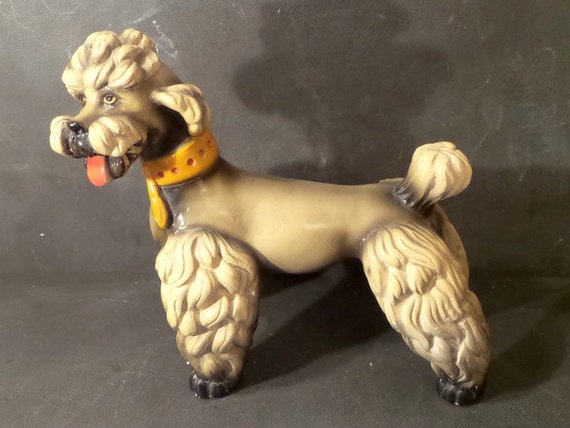 brown poodle figurine