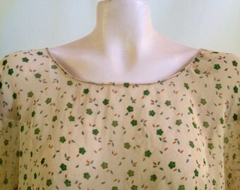 75% OFF Recycled Sari Top/Swim Cover Up