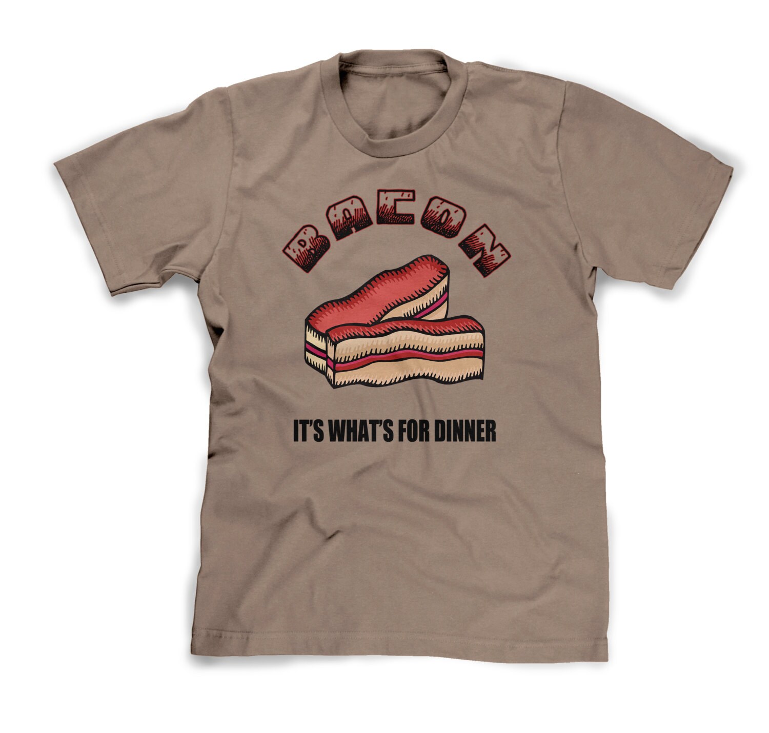 funny bacon t shirts