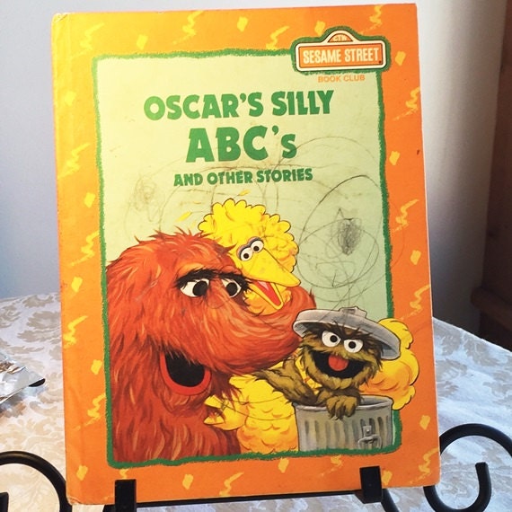 Vintage Hardcover Children's Book Oscar's Silly ABCs