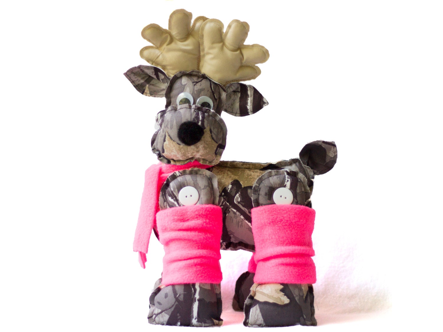 pink camo stuffed animals