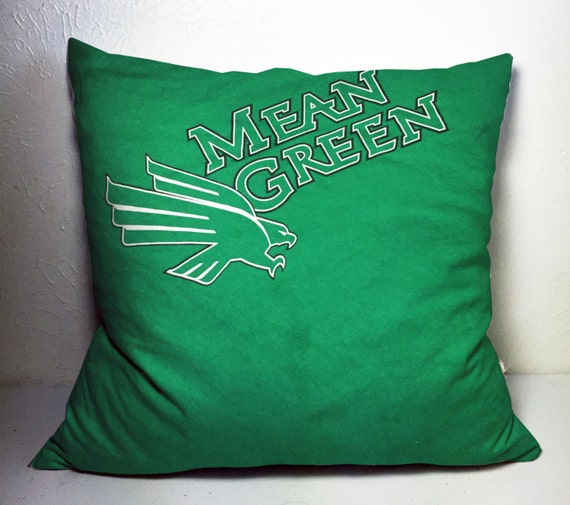 North Texas pillow 16x16 in Mean Green University of North