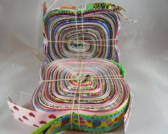 30 yard Grosgrain Ribbon Grab bag, ribbon grab bag, 7/8"/ 1" Grosgrain ribbon, surprise ribbon, hairbow supplies, wholesale Grosgrain Ribbon