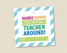 teacher gift tags - printable teacher appreciation - thank you favor ...