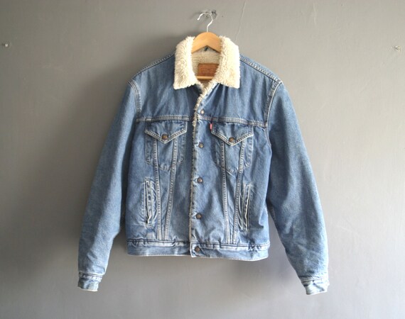 veste en jean levis avec peau de mouton par veste en jean levis avec peau de mouton par