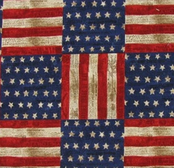 FABRICAmerican Flag FabricPatriotic Fabric by the YardQuilt