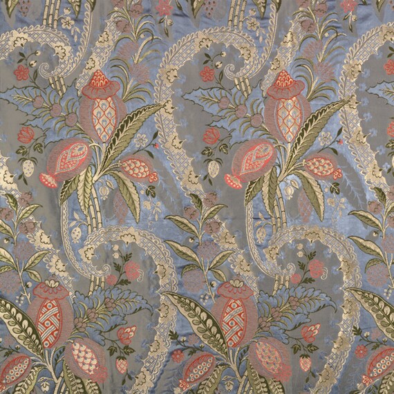 SCALAMANDRE BIZARRE SILK Lampas Brocade Fabric by elegantfabrics1