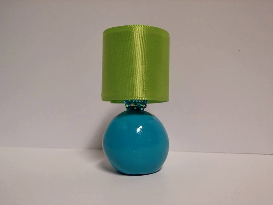 Doll Lamp Modern LED Fashion Doll Lamp Teal and Lime