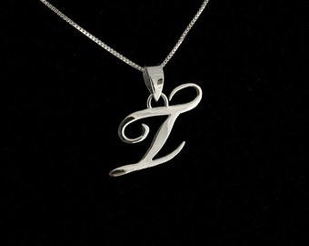 Sterling Silver Initial Necklace Customize by Silversmith925