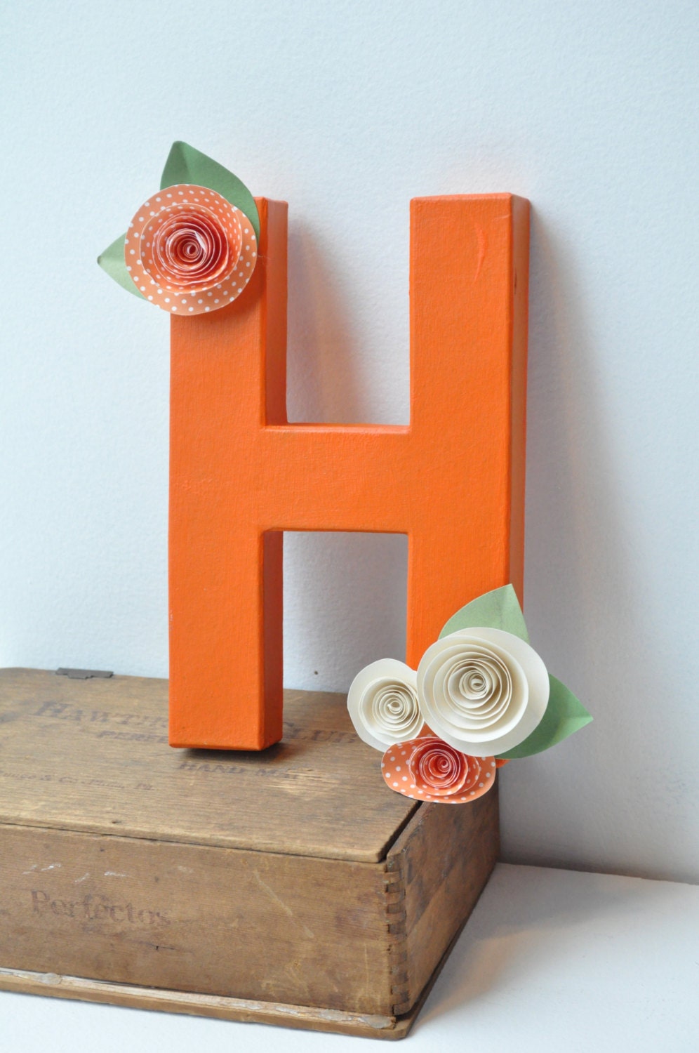 Paper Flower Letters Paper flower decor letter decor
