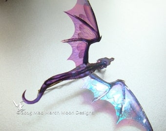 Dragon Hair Pin, Various Colours, iridescent shimmering, handmade hair accessory single hair grip