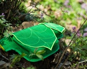 Green Leaf Fanny Pack, Hip Bag, Large Psy Fany Pack, Pixie Pocketbelt, Festival Fanny Pack, Utility Belt, Rave Fanny Pack, Neon Hip Bag