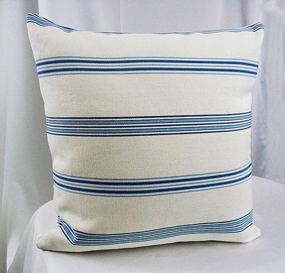 blue and white pillows