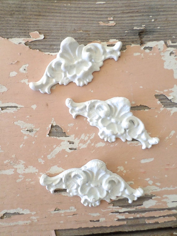 Shabby Chic FURNITURE APPLIQUES Architectural Floral Centers