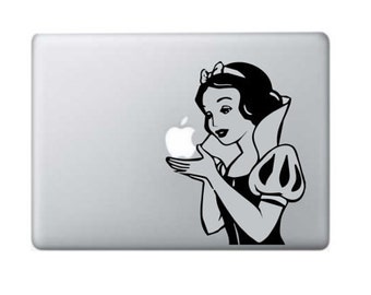 Macbook Decal Snow White Macbook Sticker 11" 13" 15" 17" Laptop Decal Laptop Stickers Stickers Macbook