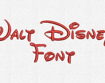 Walt Disney Embroidery Font