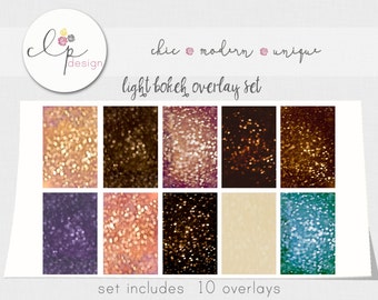 ON SALE- 10 Digital Textured Bokeh Overlays -300 dpi JPEG High Res - Beautiful Light Textured Overlays- Add a Dreamy Texture - Professional