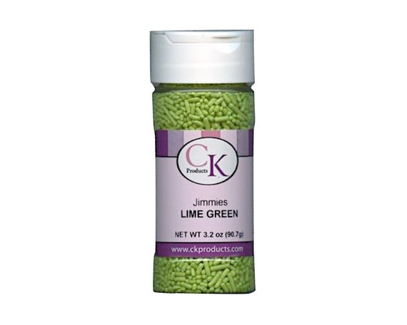 Lime Green Jimmies Sprinkles - Baking Supplies - Party Supplies Il_570xn