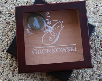 Groomsmen Gift Engraved Cigar Box Monogram Personalized Engraved Wooden Cigar Box Humidor Groomsmen Gift Box Personalized Groomsmen Gift