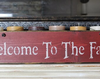 wooden sign, quote sign, welcome to the farm, rustic wood sign, wall hanging,wood sign,wood quote sign,rustic,custom wood sign