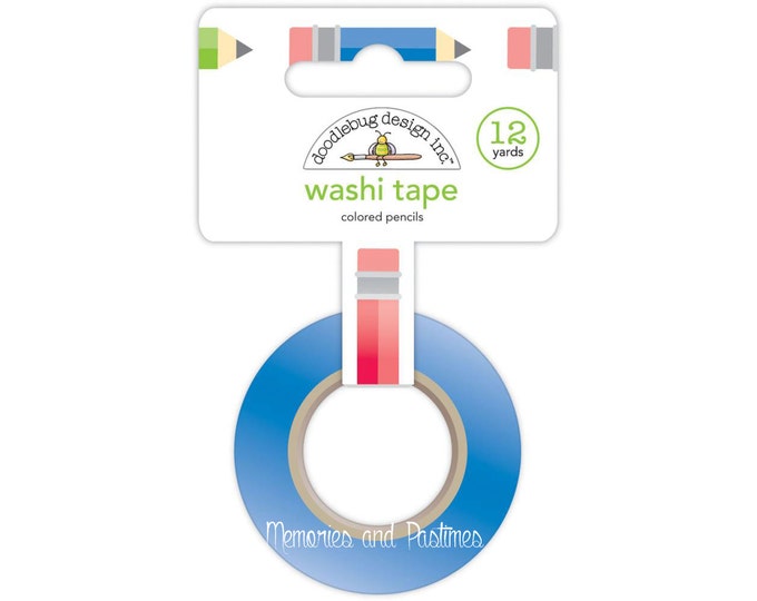 Colored Pencils Washi Tape - School Washi Tape - Teacher Washi Tape - Scrapbooking Embellishment - Gift Wrapping - 129276