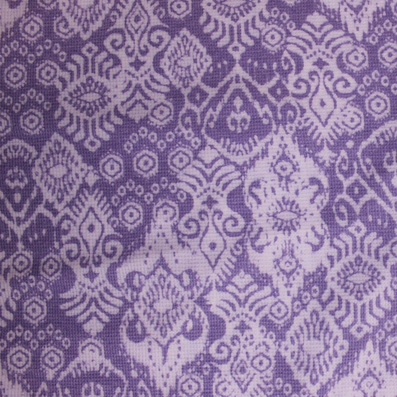 Purple Damask Blackout Knit Fabric by the yard 1 Yard Style