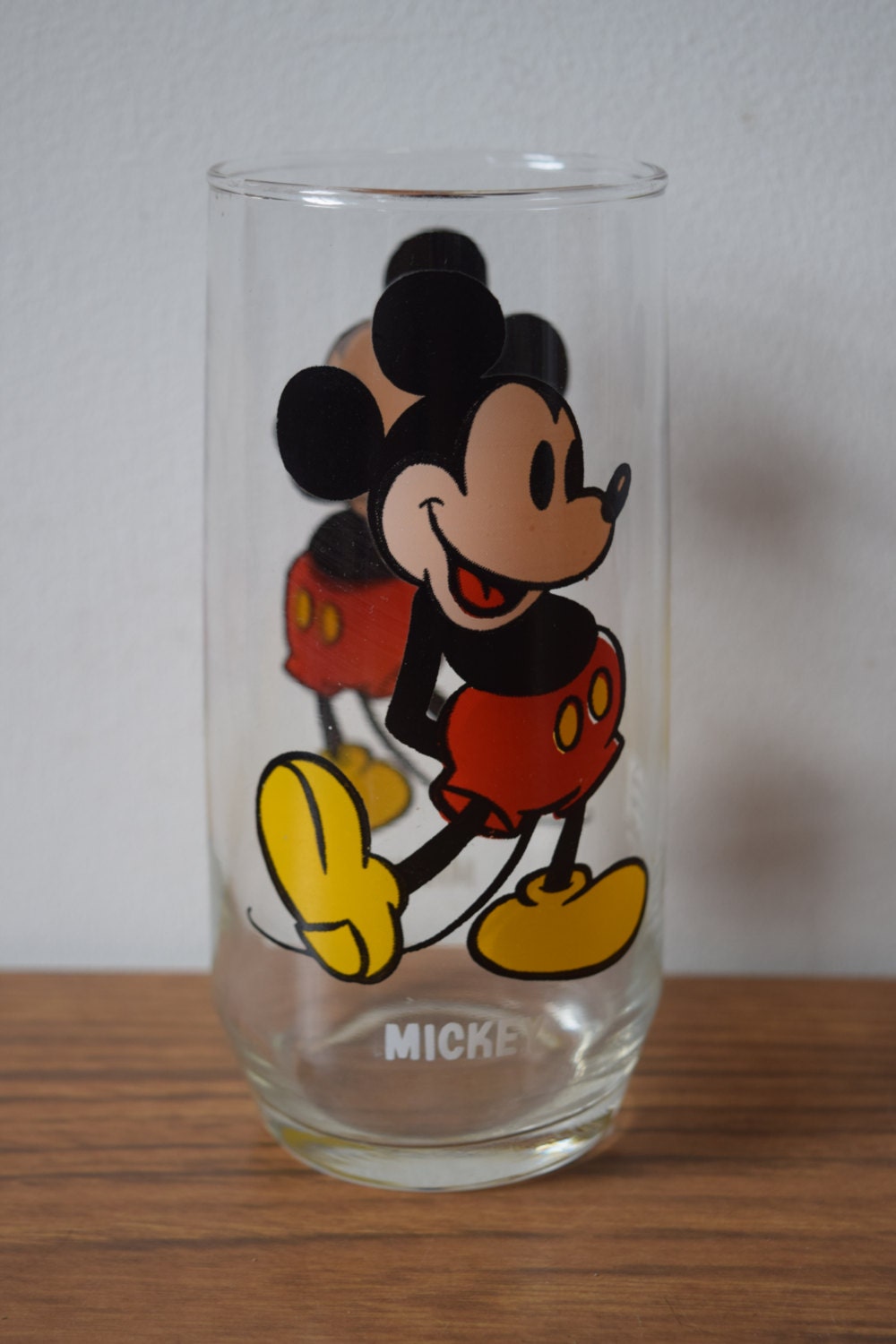 Pepsi glass // Mickey Mouse drinking glass // by MonaBellsVintage