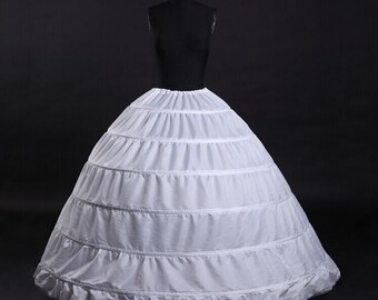 Jupon Crinoline Pour Fille - 3 Cercles - Longueur Selon Taille - Pour Robe De Communion, Mariage, Bal - Tissu Léger