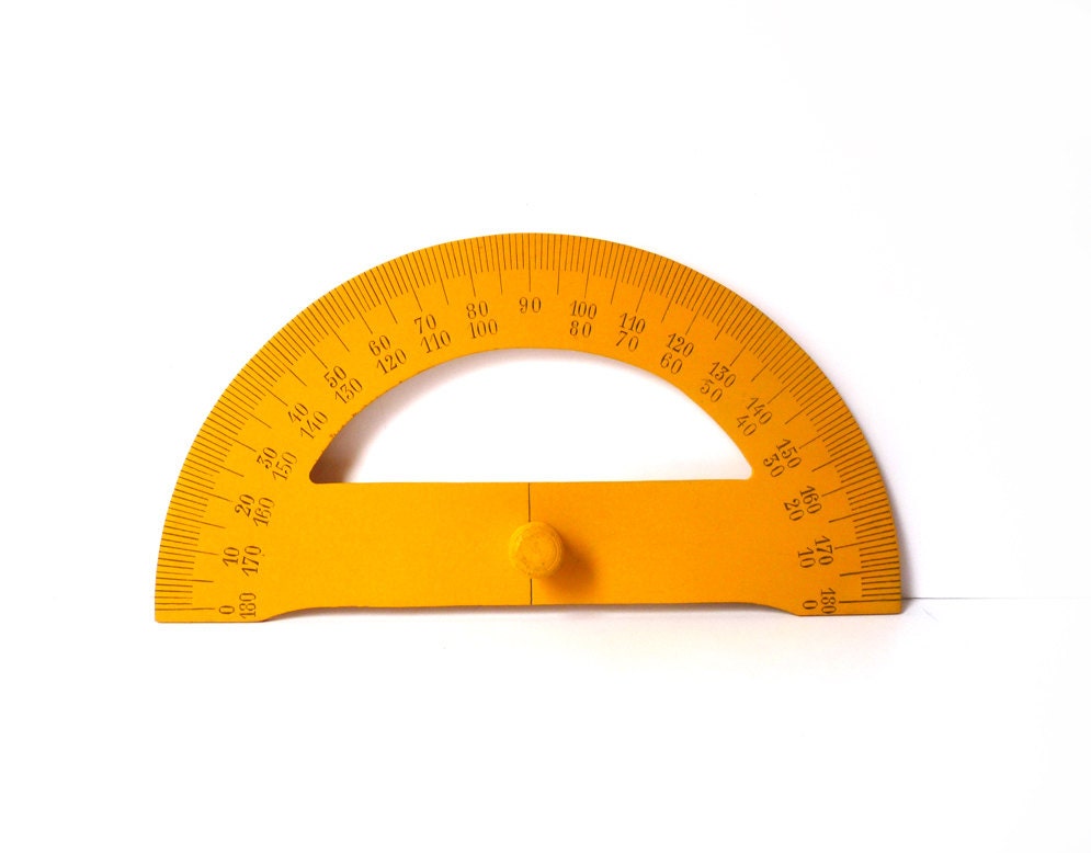 Large Wooden Protractor for Teacher