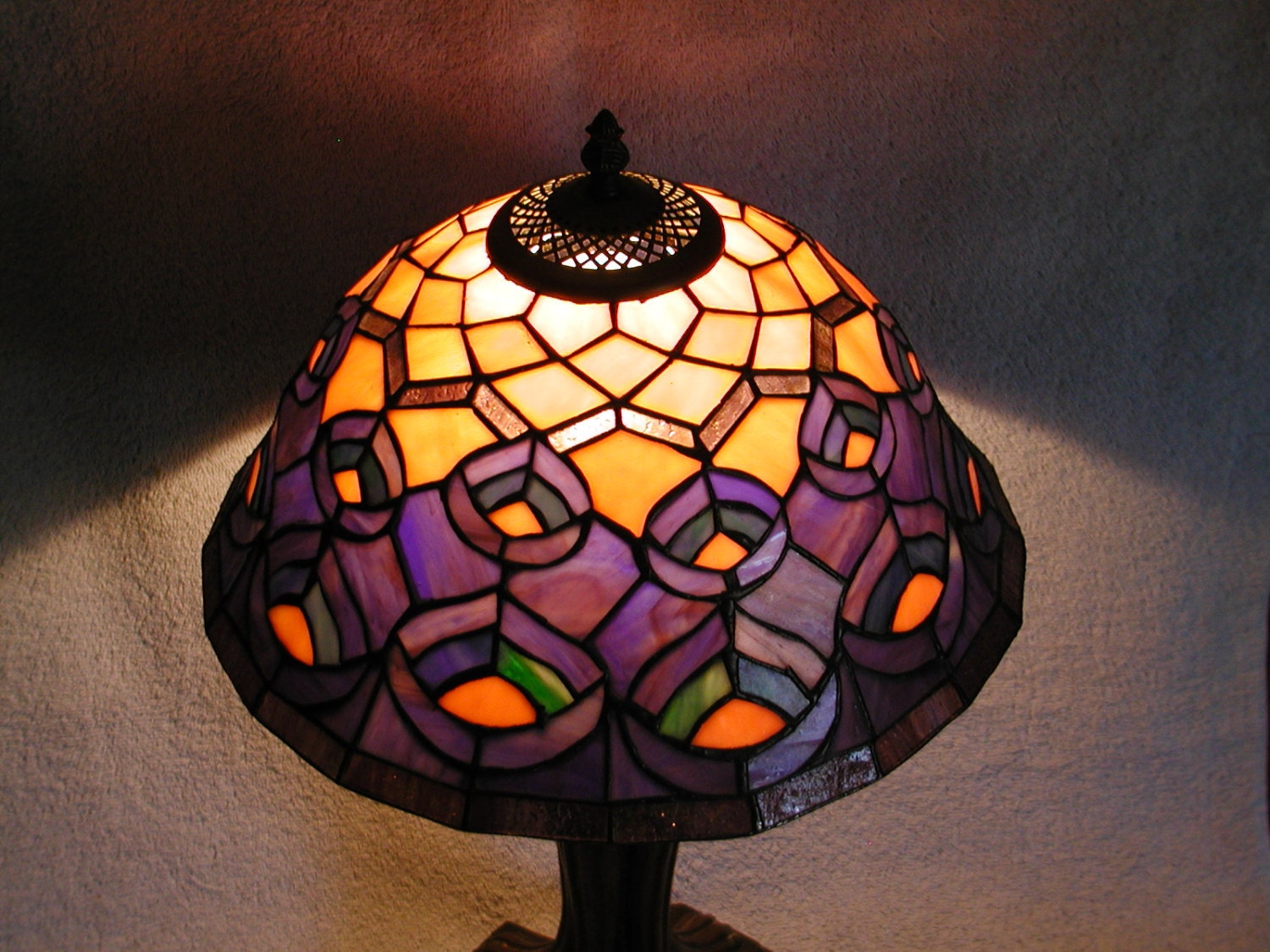 Stained Glass Lamp Tiffany Reproduction by SandECollectibles