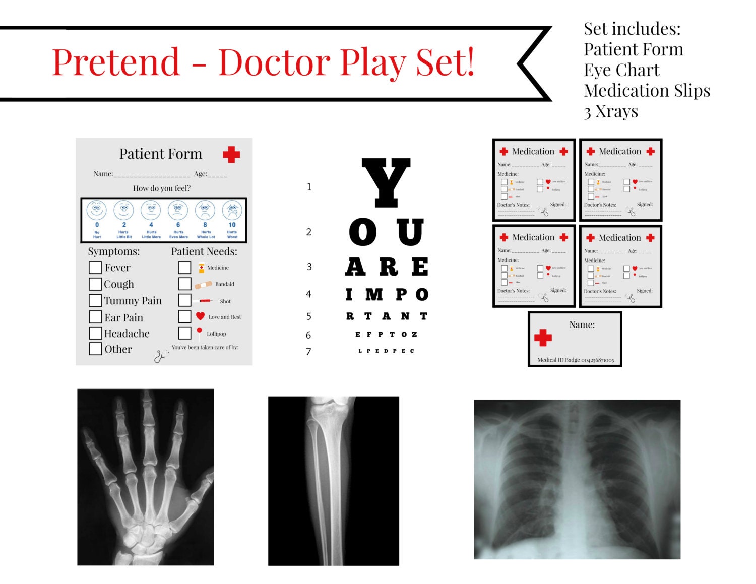 INSTANT Download Dramatic / PRETEND Play DOCTOR Physician Exam