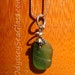 GRANDSTAND Real Sea Glass Necklace Pendant w chain - Sterling Silver Findings - LJ-0013