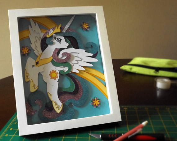 Princess Celestia Shadow Box