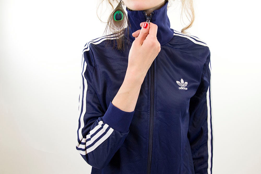 adidas navy blue jacket womens