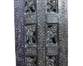 Antique Doors Dancing Lady Hand Carved Wall Panel Indian Furniture
