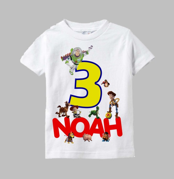 toy story themed birthday shirts