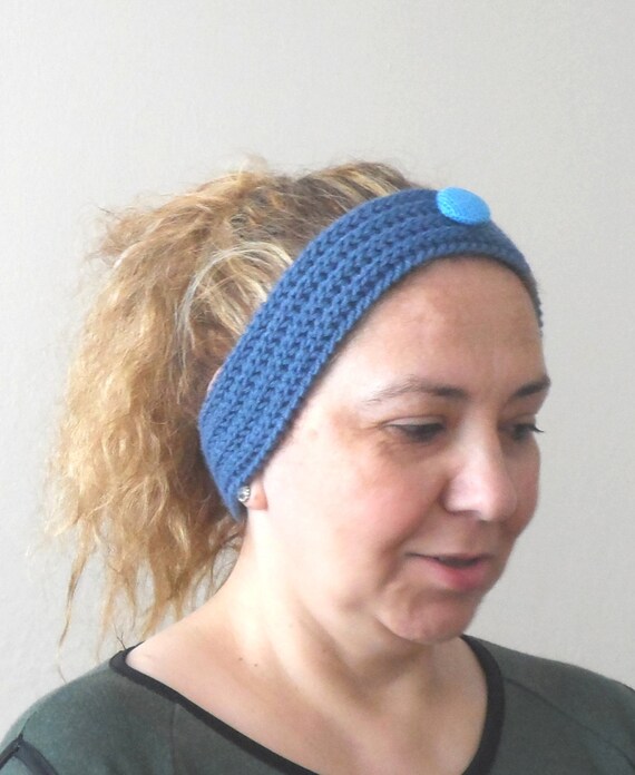 knotted headband with buttons