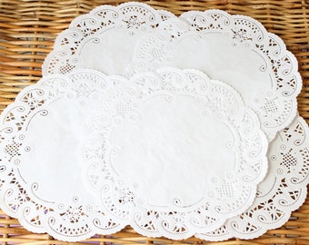 Metallic Gold Doily 12 Inch Doilies Lace Paper by MailboxHappiness