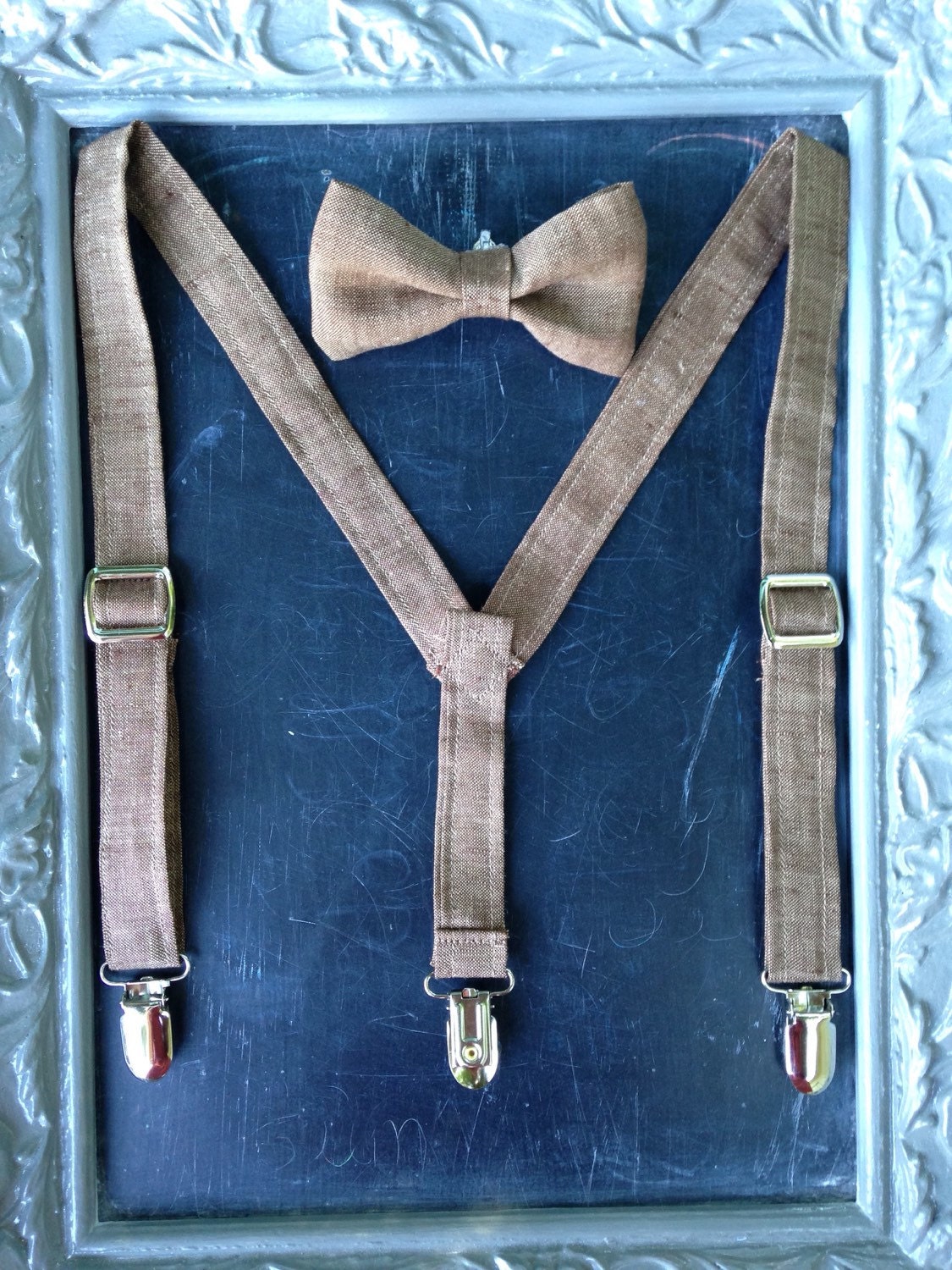suspenders bow tie set