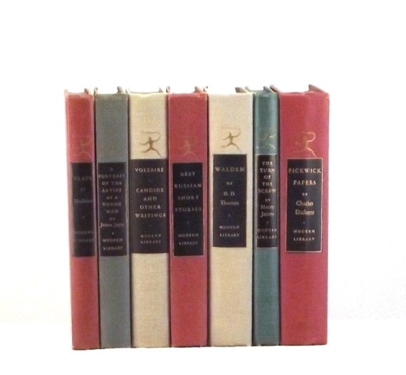 The Modern Library Classic Vintage Book By Thevintagedecorator