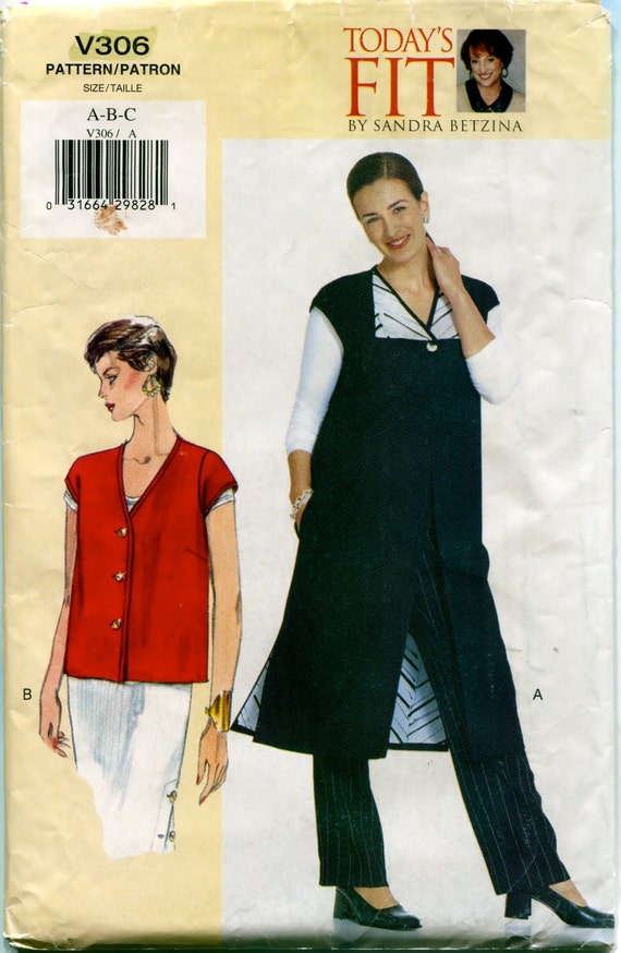 VOGUE VEST PATTERN Sandra Betzina Long By DesignRewindFashions