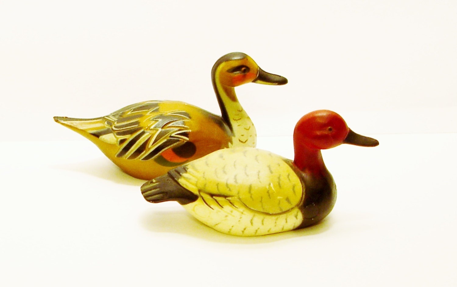 Enesco Ceramic Duck Figurines 1984 Choose One or Both by ELDees