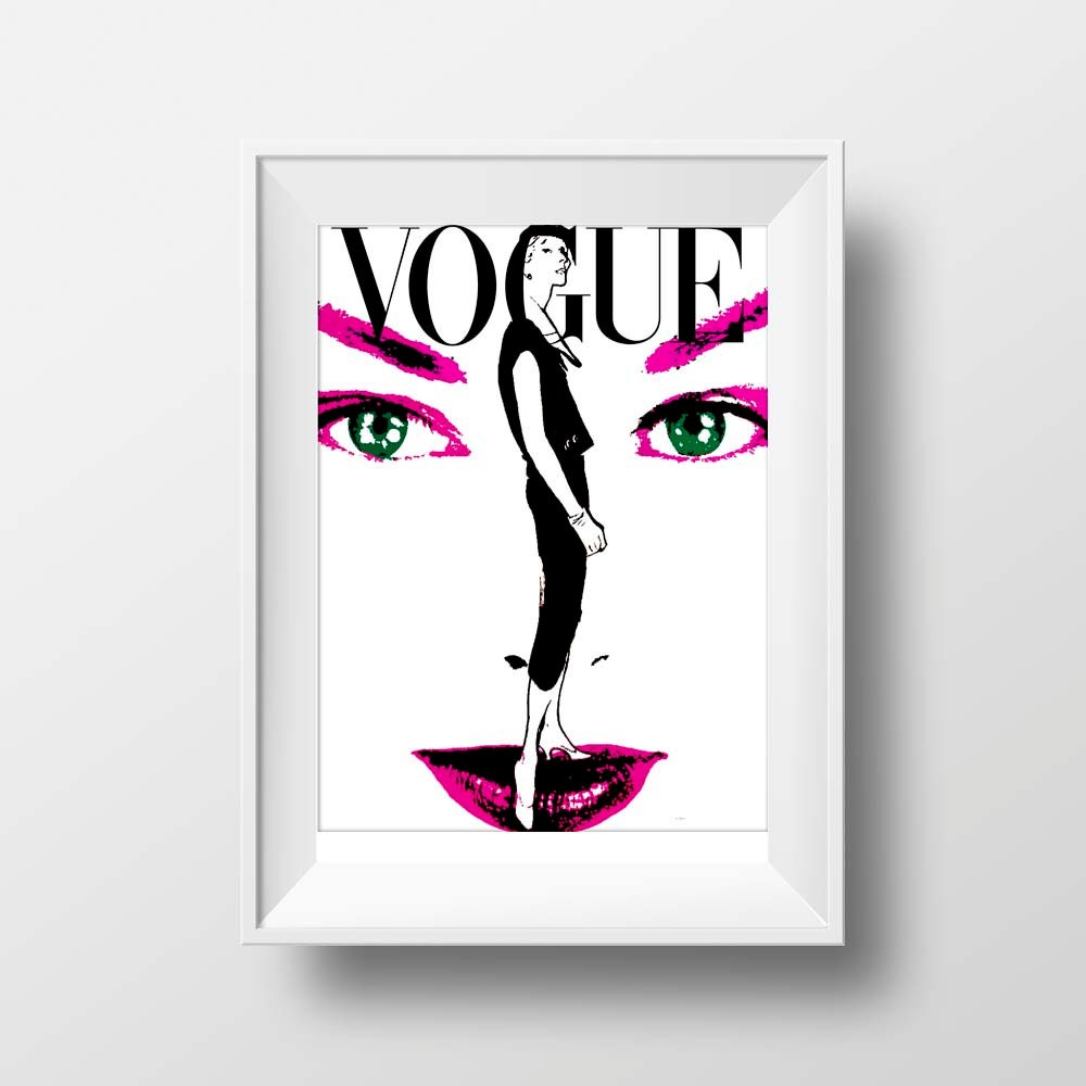 Vogue art print fashion wall artfashion illustrationfashion